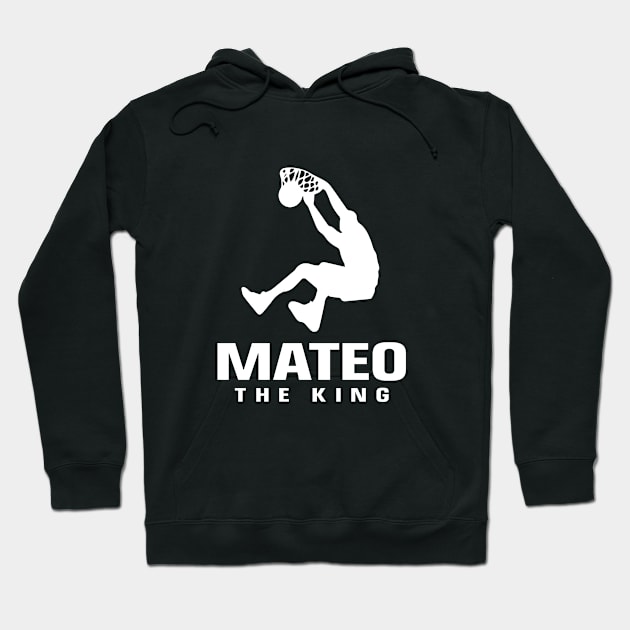 Mateo Custom Player Basketball Your Name The King Hoodie by Baseball Your Name